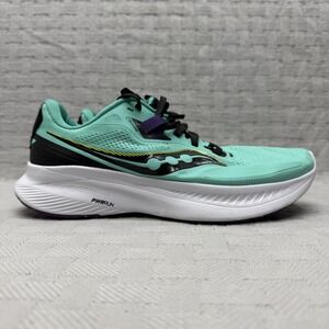 Saucony PWRRUN Shoes Womens Size 9 Green Cushioned Running Sneakers S10684-26